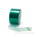 Green Single Side Self Adhesive Silicone PET Tape